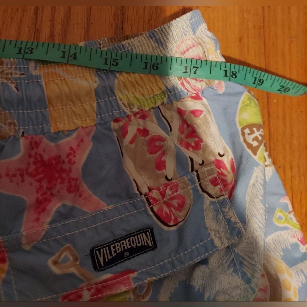 Vilebrequin Swim Trunks Board Shorts Blue Size XXXL Starfish Beach Crabs Coastal - Picture 10 of 12